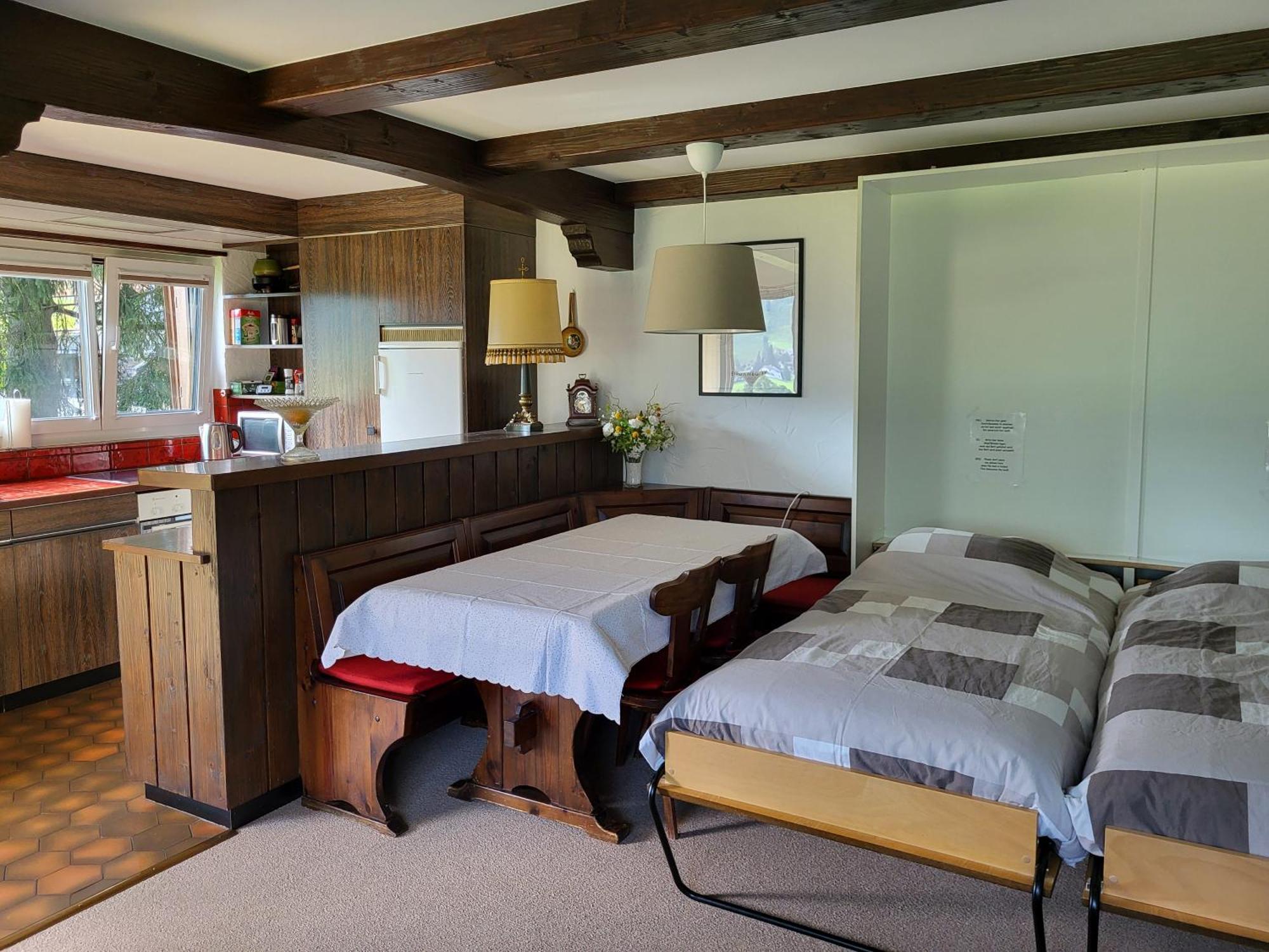 Appartement In Hus Signal Met Prachtig Uitzicht Op De Bergen Klosters Esterno foto